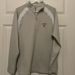 Rare Vintage Nike Texas Golf Beige and White 1/4 Zip
